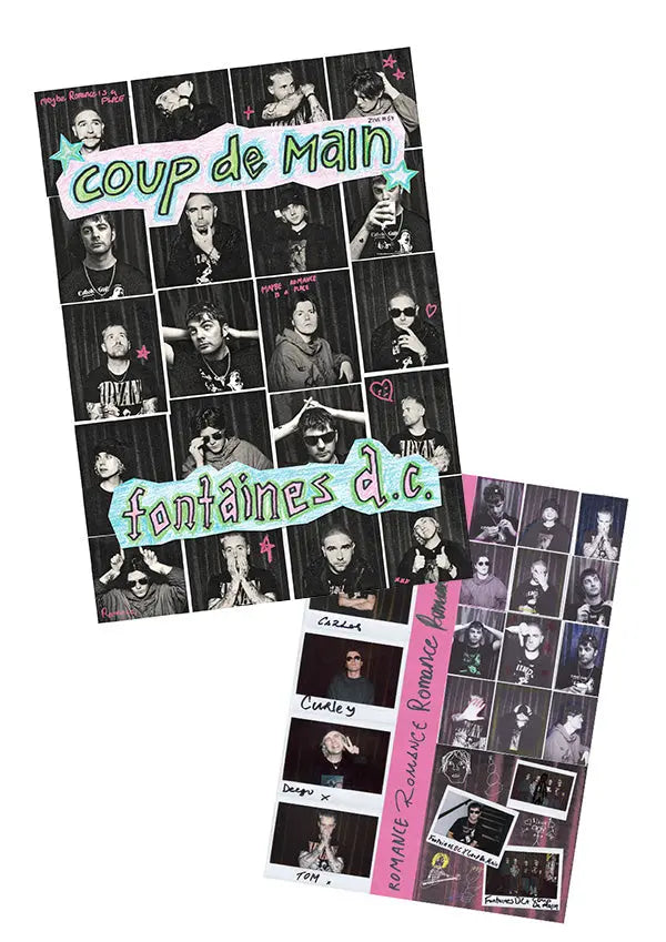 ☘️ Fontaines D.C. zine + sticker sheet bundle 🇮🇪 coupdemainshop